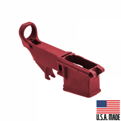 AR-15 80% Lower Receiver Red Anodized (Made in USA)