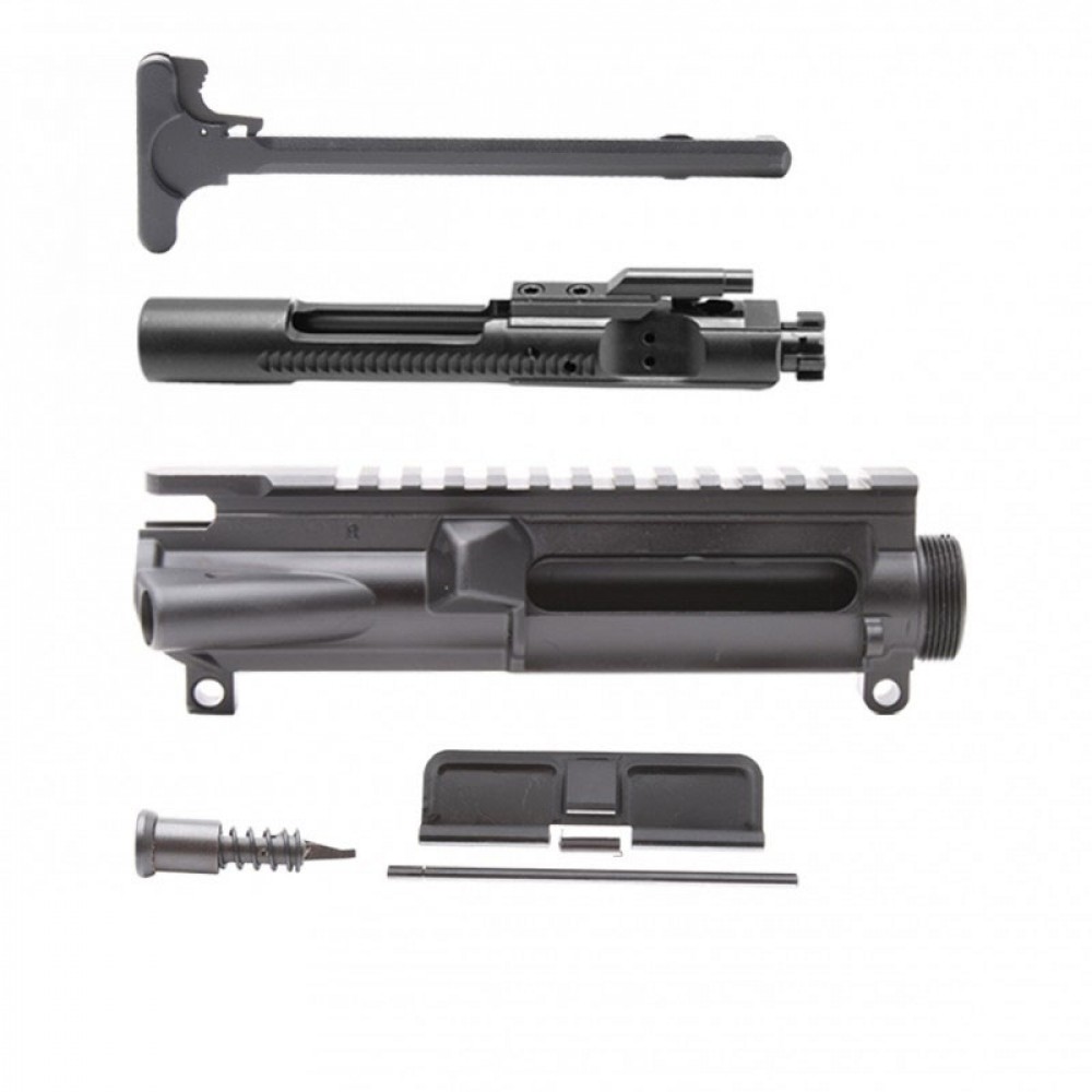 AR-15 Flat-Top Upper Receiver Kit - Made in U.S.A. - Incl. Ejection Port Kit, Forward Assist, & Charging Handle-Unassembly
