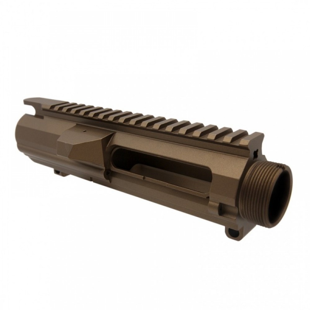 AR-10/LR-308 Low Profile Upper Receiver- Cerakote Burnt Bronze  (Made in USA)