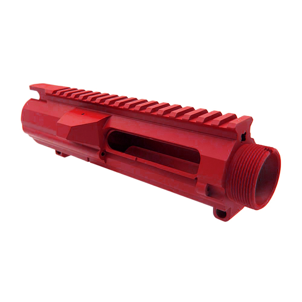 AR-10/LR-308 Low Profile Upper Receiver- Cerakote Red  (Made in USA)