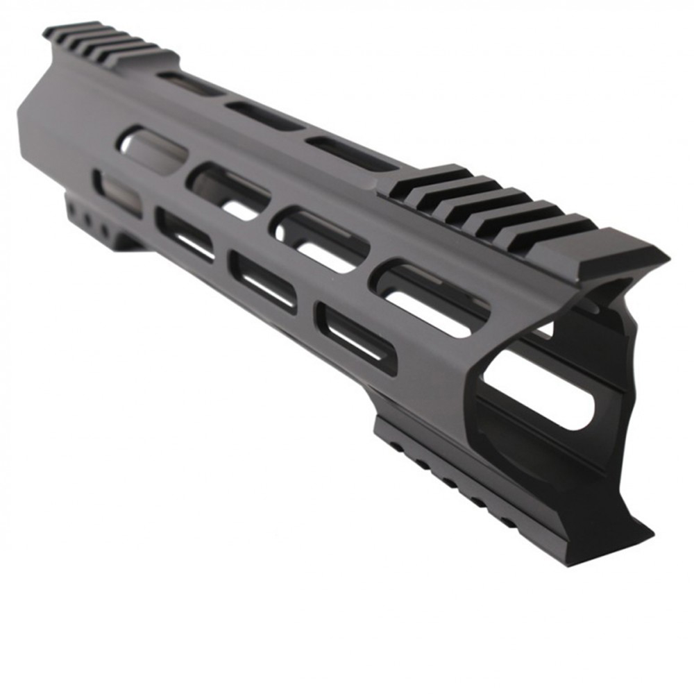 AR-15 M-Lok 10" Super Slim Hybrid Free Float Handguard "C" Cut - BLACK (MADE IN USA)