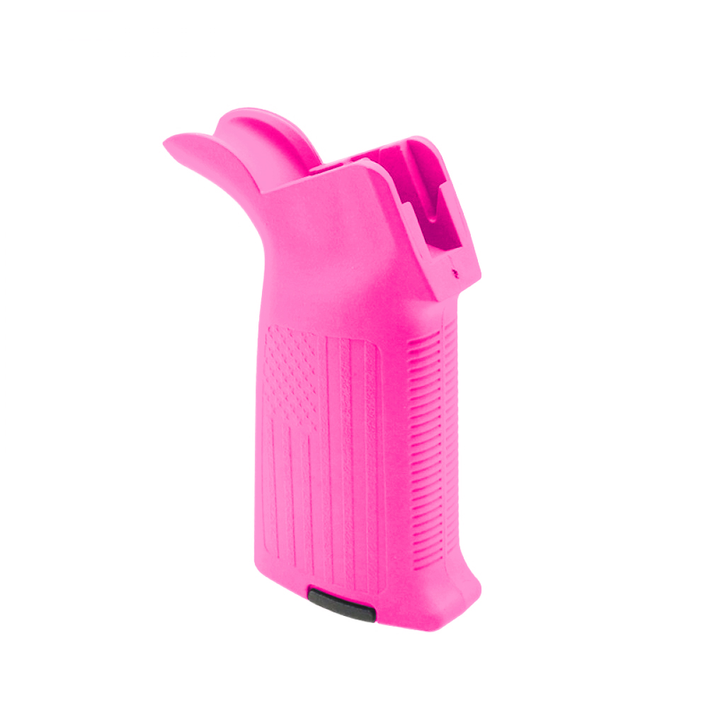 AR-15/10 A2 Style Pistol Grip with USA FLAG PATTERN- Cerakote Pink