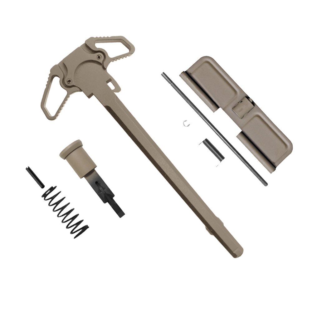 AR-15 Charging Handle Ambidextrous Forward Assist and Ejection Cover Door - Cerakote Flat Dark Earth
