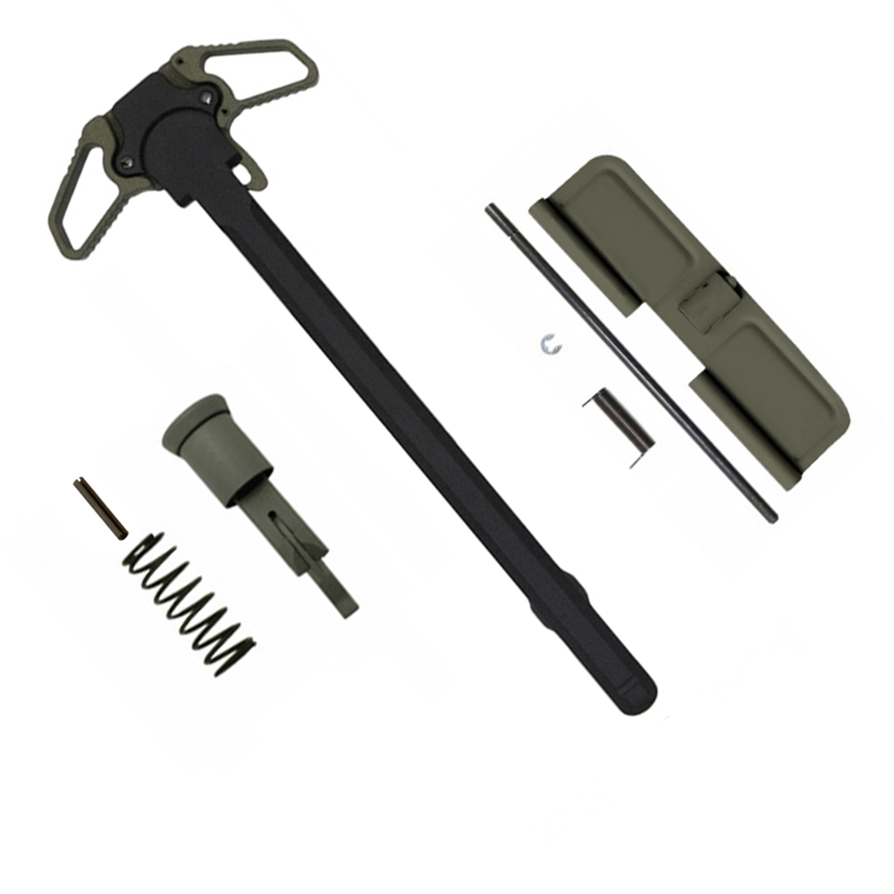 AR-15 Charging Handle Ambidextrous Forward Assist and Ejection Cover Door - Cerakote OD Green