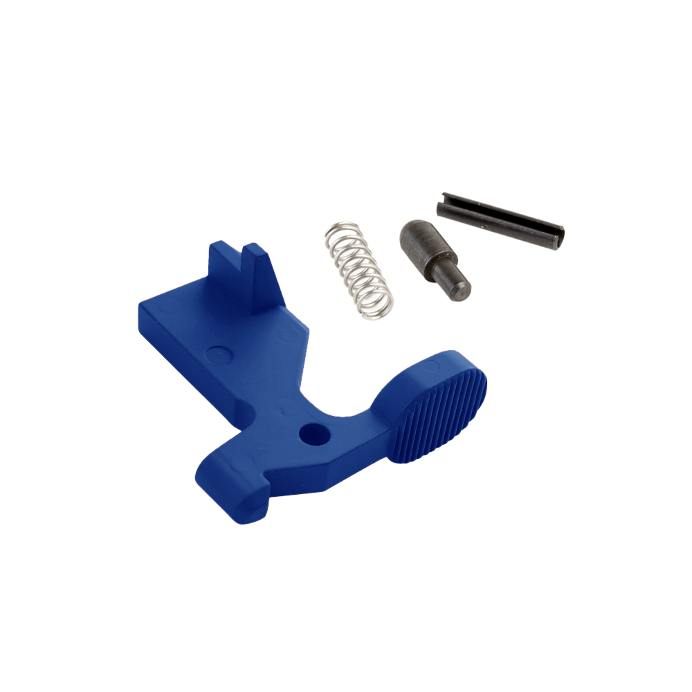 AR-15 Bolt Catch Assembly Kit with Plunger Spring & Roll Pin - Cerakote Blue Flame