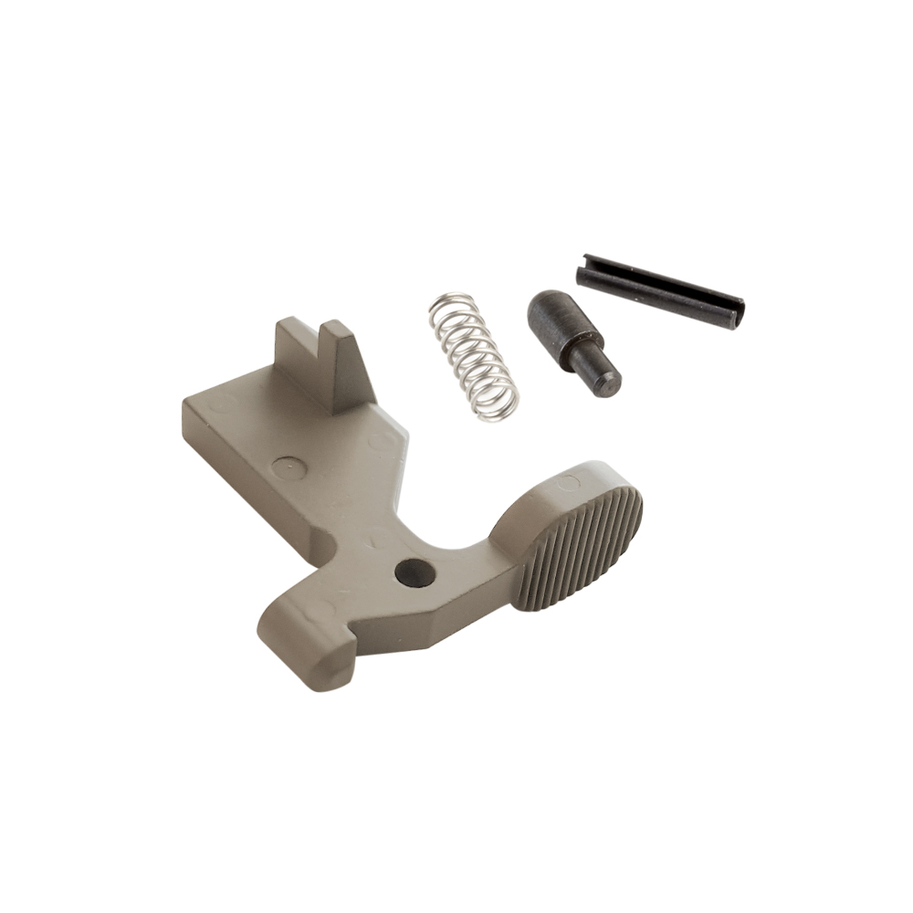AR-15 Bolt Catch Assembly Kit with Plunger, Spring & Roll Pin - Cerakote FDE