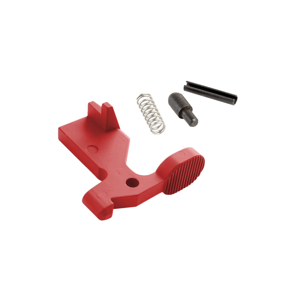 AR-15 Bolt Catch Assembly Kit with Plunger, Spring & Roll Pin - Cerakote RED