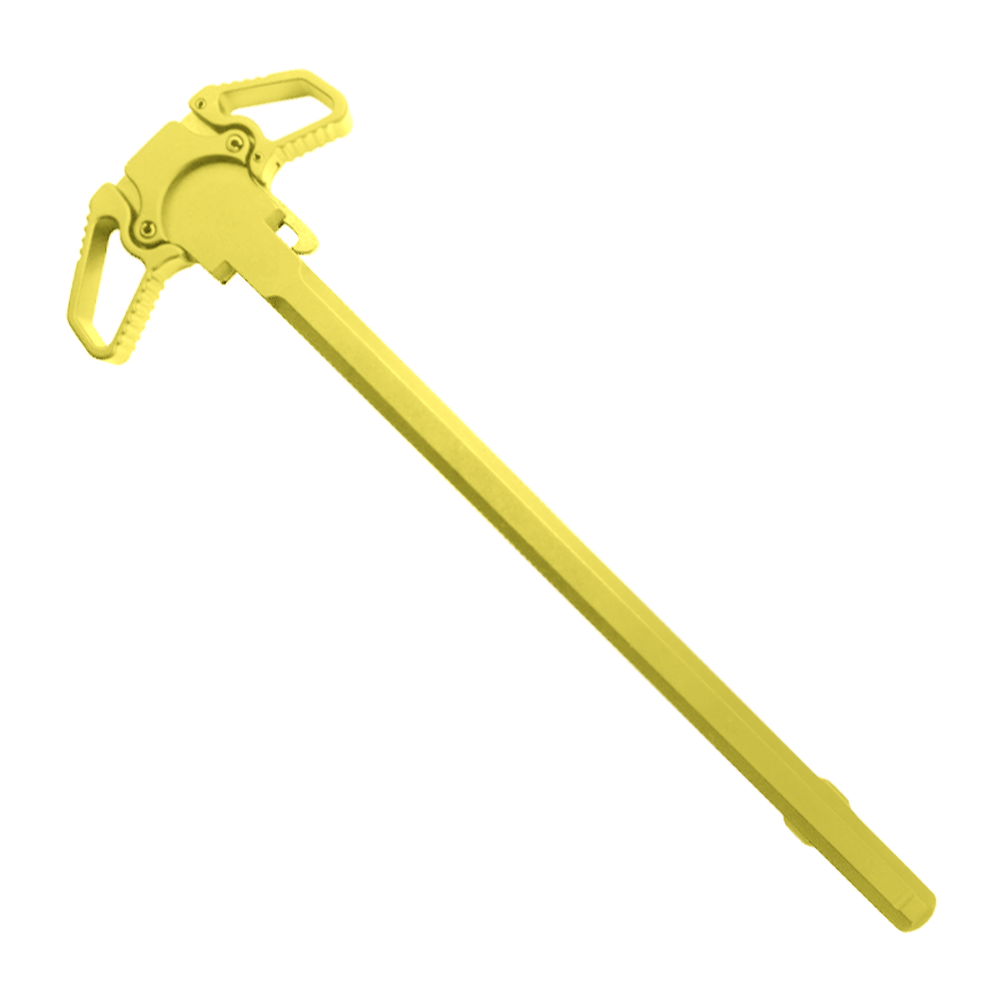AR-10 / LR-308 DUAL AMBIDEXTROUS CHARGING HANDLE - CERAKOTE LEMON ZEST