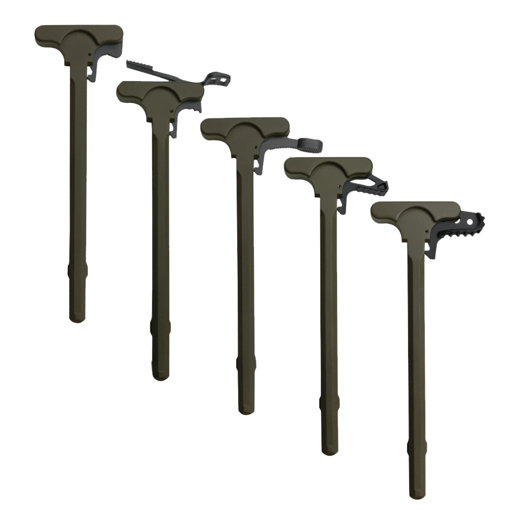 AR-15 Tactical Charging Handle  - Cerakote ODG - with LATCH OPTION