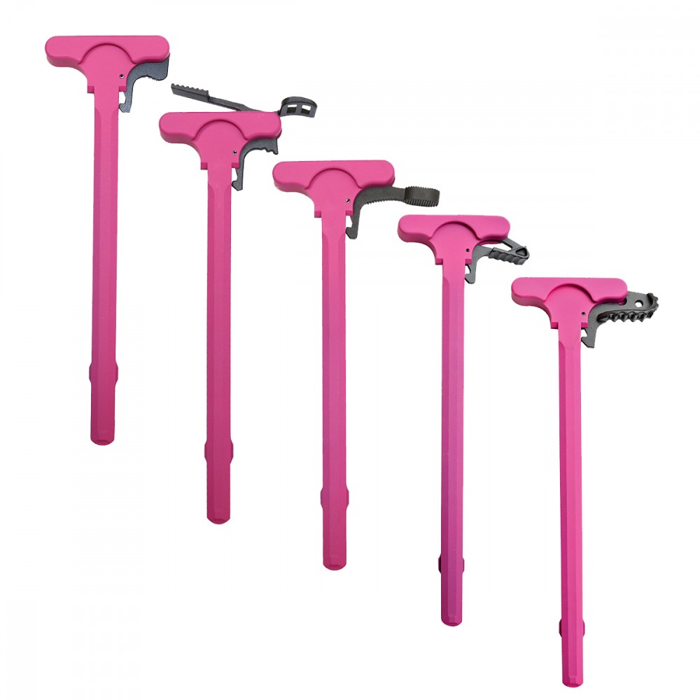 AR-15 Tactical Charging Handle  - Cerakote Pink - with LATCH OPTION