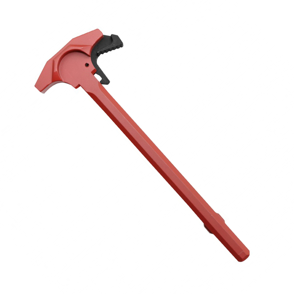AR-15 Tactical "TALON" Style Charging Handle w/ Oversized Latch Non-Slip - RED