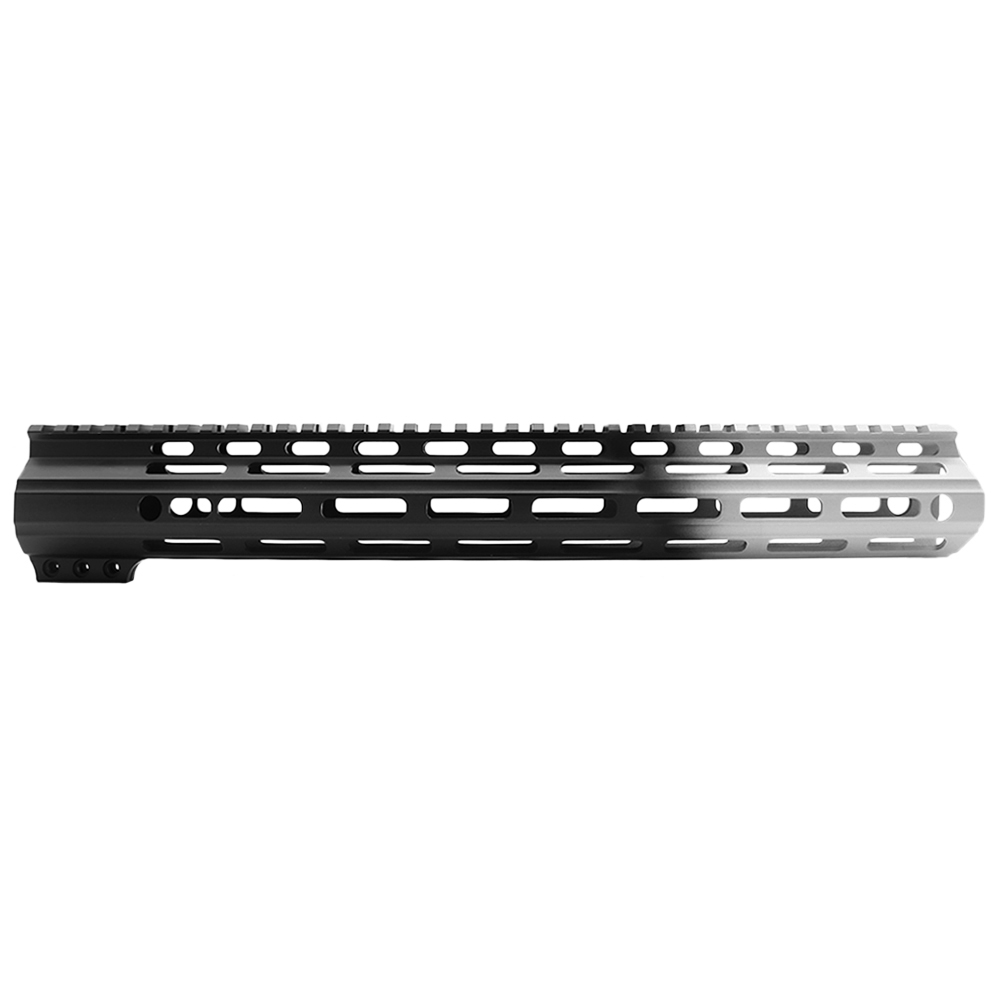 CERAKOTE GRADIENT SLV | AR-15 ANGLE CUT CLAMP ON M-LOK 15 INCH HANDGUARD - MADE IN U.S.A CERAKOTE GRADIENT SLV | AR-15 ANGLE CUT CLAMP ON M-LOK 15 INCH HANDGUARD - MADE IN U.S.A