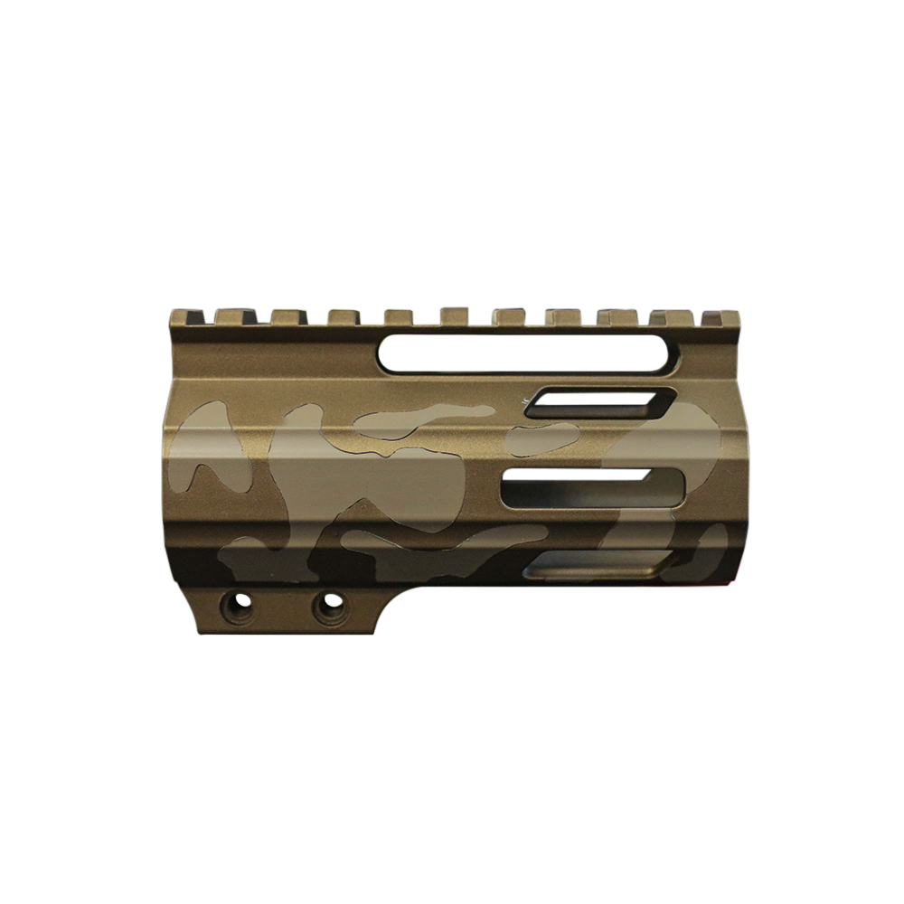 CERAKOTE CAMO | AR-15 4" Parallelogram M-Lok Handguard - Made in USA | Flat Dark Earth and Burnt Bronze CERAKOTE CAMO | AR-15 4" Parallelogram M-Lok Handguard - Made in USA | Flat Dark Earth and Burnt Bronze