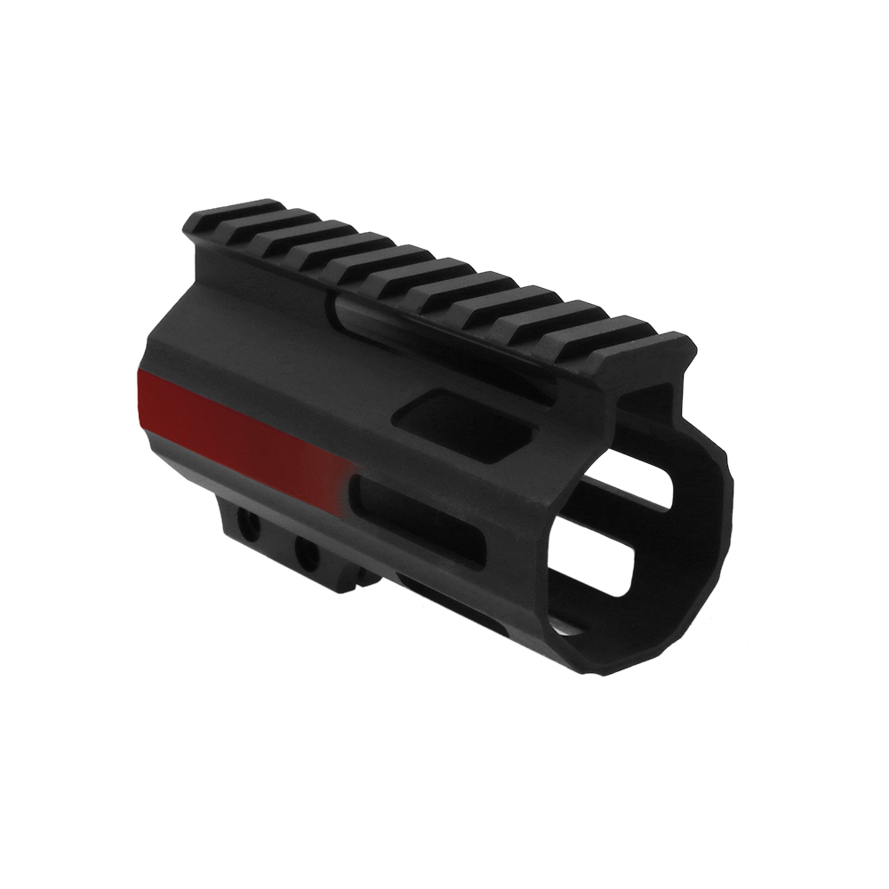 CERAKOTE GRADIENT RED | AR-15 4" M-LOK Parallelogram Handguard (MADE IN USA)