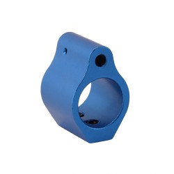 .750 Low Profile Aluminum Gas Block with Roll Pins & Wrench - Blue