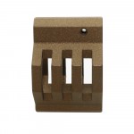 .750 Low Profile Steel Gas Block Caged with Roll Pins & Wrench -Cerakote Burnt Bronze (MADE IN USA)