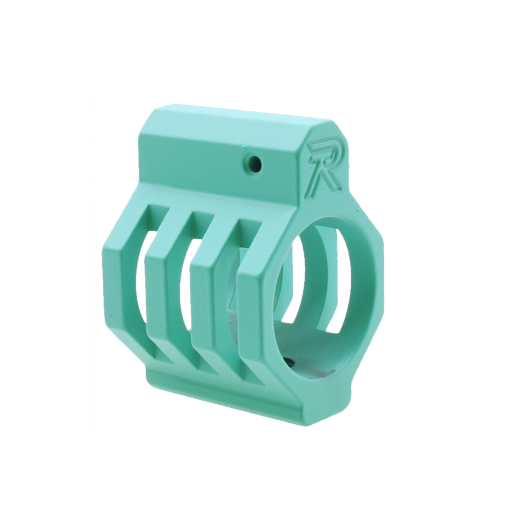 .750 Low Profile Steel Gas Block Caged with Roll Pins & Wrench -Cerakote Robins Egg (MADE IN USA)