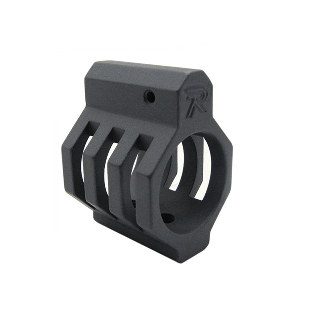 .750 Low Profile Steel Gas Block Caged with Roll Pins & Wrench -Cerakote Sniper Grey (MADE IN USA)