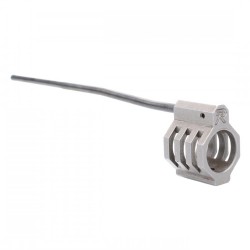 .750 Low Profile "CAGED" Staniless Steel Gas Block (USA) and Carbine Length Gas Tube - Assembled