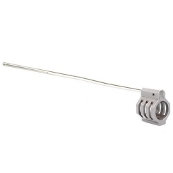 .750 Low Profile "CAGED" Stainless Steel Gas Block (USA) and Rifle Length Stainless Gas Tube - Assembled(