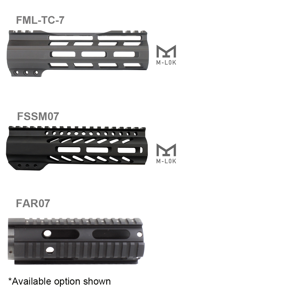 AR15-7-inch-5.56 NATO-Pistol-Length-Kit-7-inch-Quad-Rail-Handguard ...