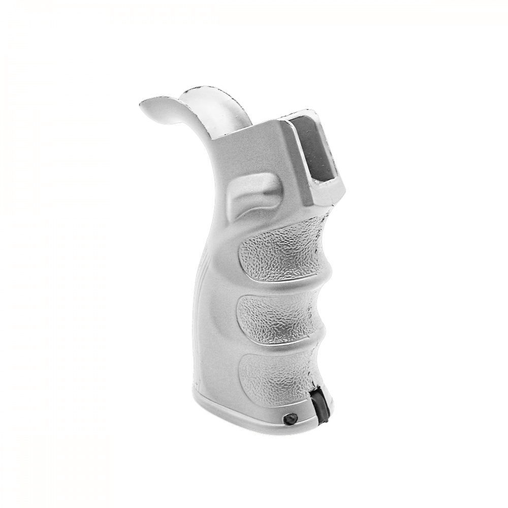 AR-15/10 Pistol Grip Trap door in bottom - Cerakote Glacier Silver