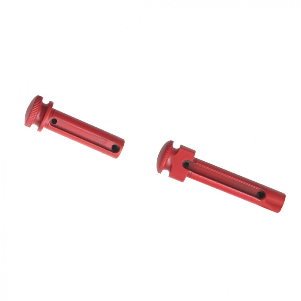 Extended Takedown and Pivot Pins - Cerakote Red