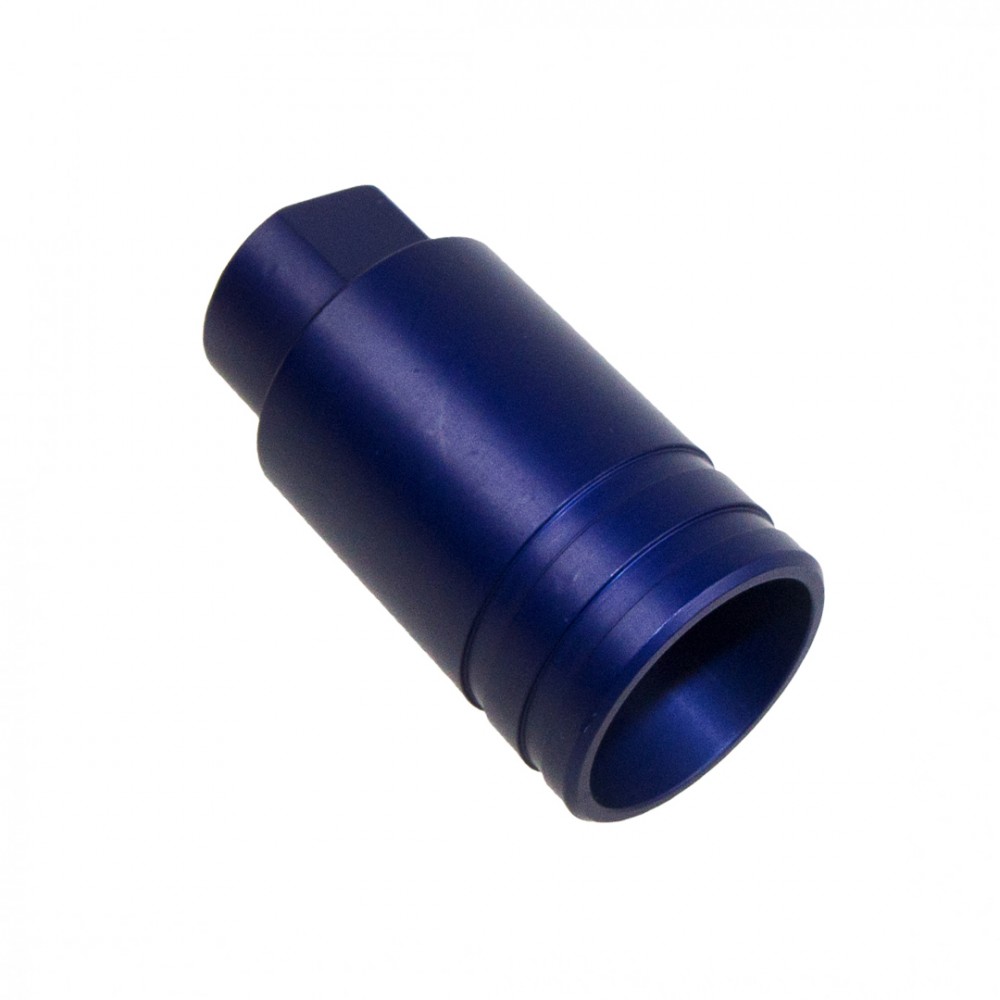 AR-10/LR-308 Flare Can Recoil Compensator- Aluminum Blue