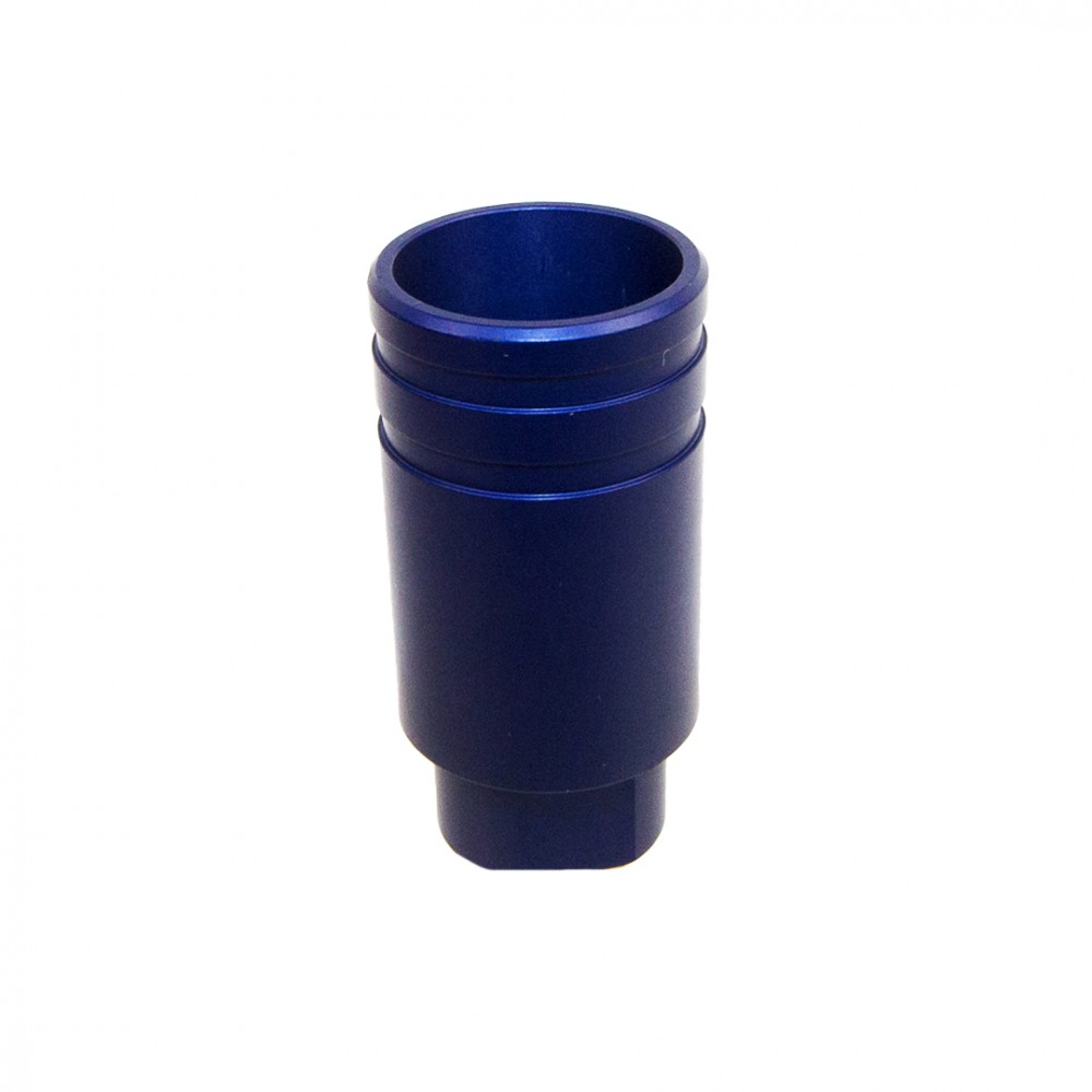 Ar-10 Lr-308 Flare Can Recoil Compensator- Aluminum Blue