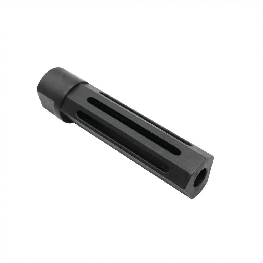 1/2-28 TPI Mini Tanker Steel Muzzle Brake .223 5.56 – Bolt Action Rifle, Black