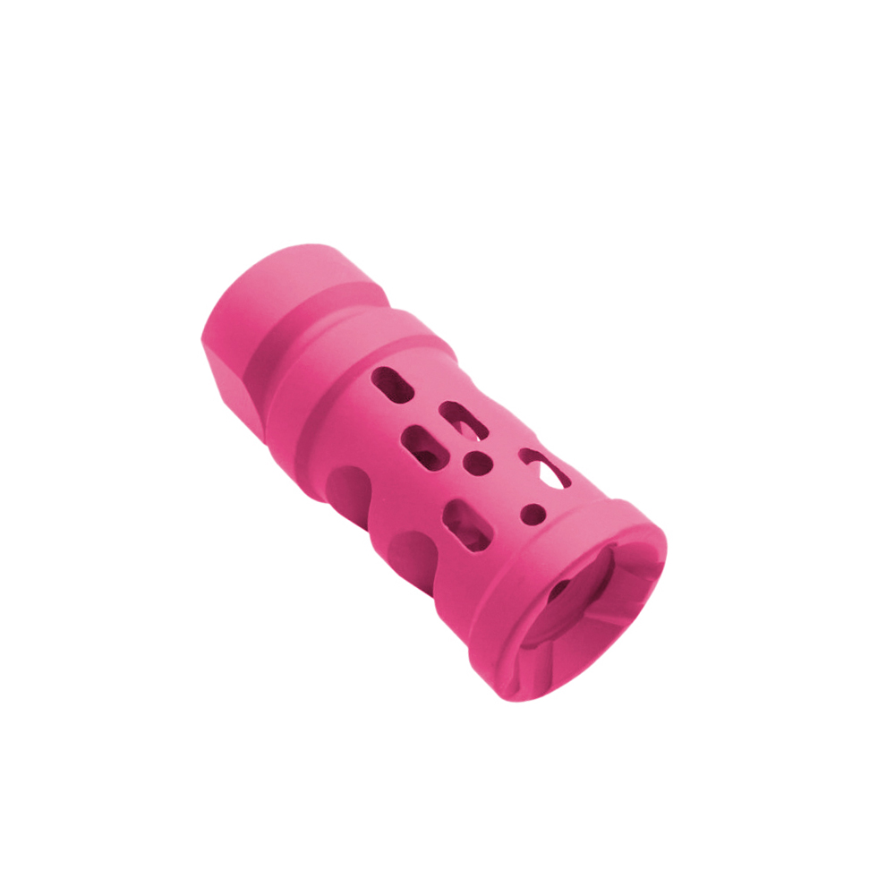 AR-15/.223/5.56 Ported Muzzle Brake Compensator ½”x28- Cerakote Pink