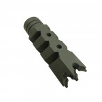 AR-10/LR-308 Shark Muzzle Brake 5/8x24 Pitch Thread - Cerakote ODG