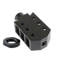 Tiger Rock AR-15 Barrett Style Muzzle Brake with Jam Nut