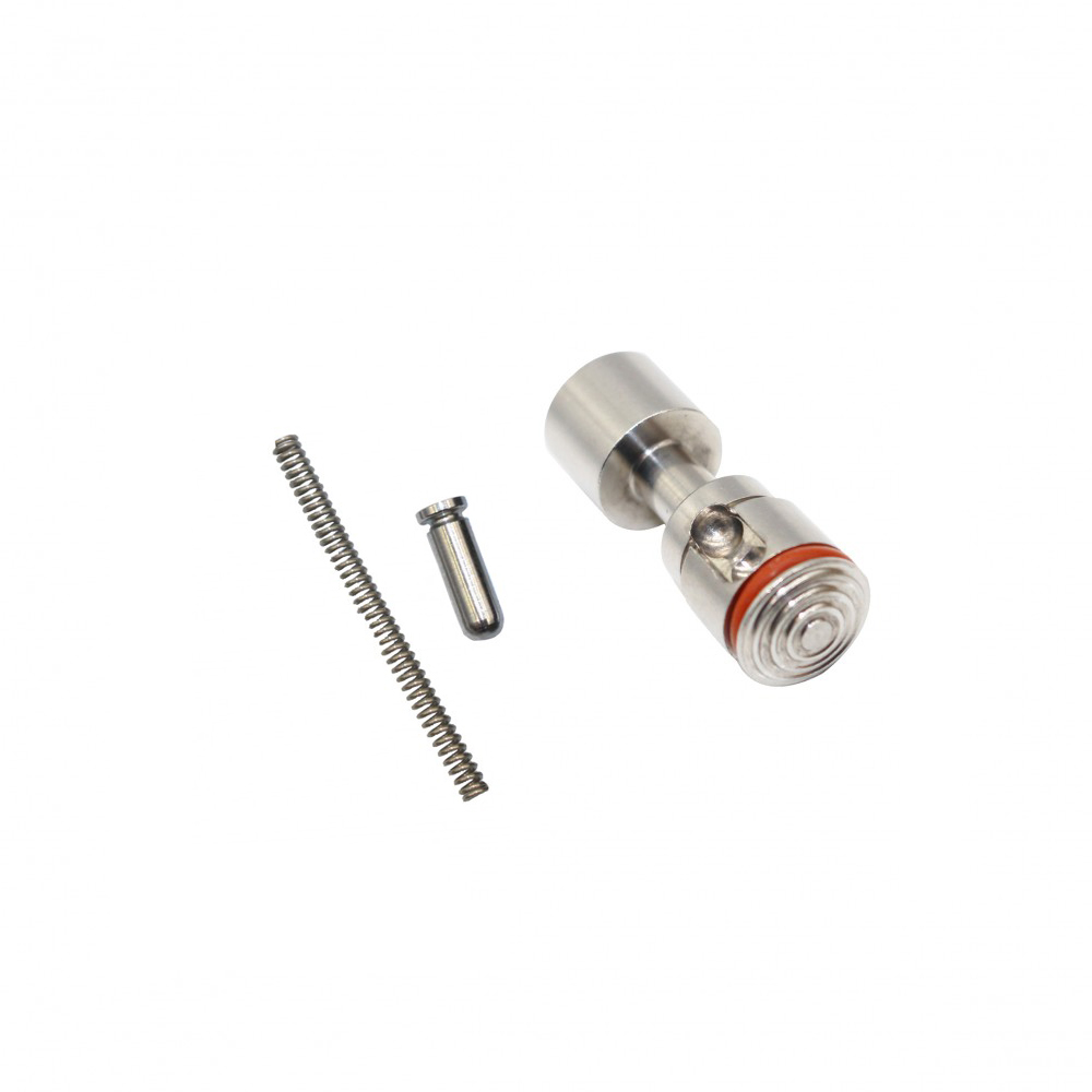 AR-15/10 PUSH SAFETY BUTTON WITH PIN AND SPRING KIT-Stainless Steel