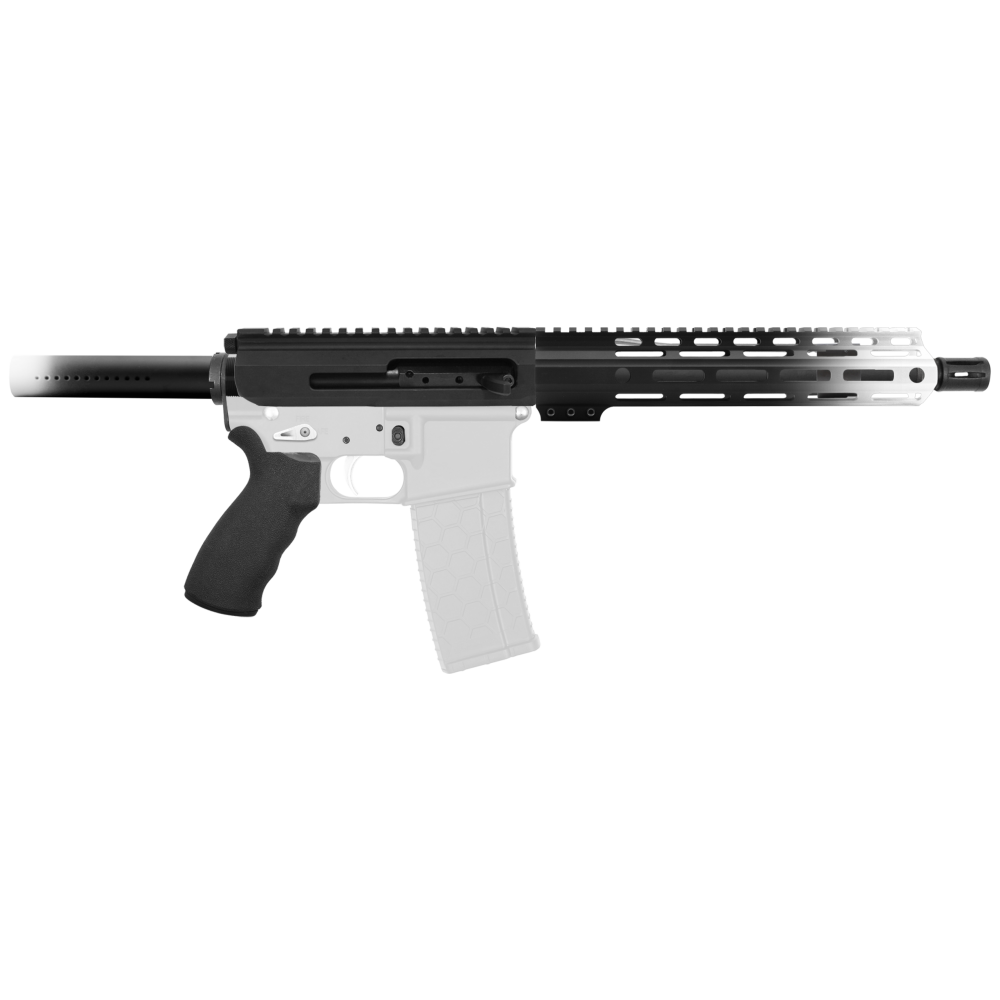 AR-15 5.56 NATO 10.5'' PISTOL KIT - SIDE-CHARGING UPPER WITH 10'' HANDGUARD - CERAKOTE GRADIENT BRIGHT WHITE