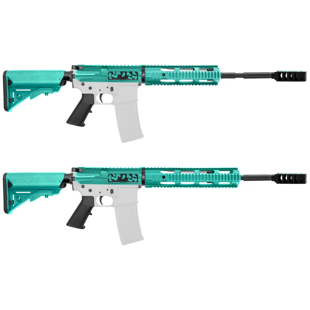 AR-15 5.56 NATO 16" CARBINE KIT WITH FREE FLOAT HANDGUARD LENGTH OPTION - CERAKOTE CAMO RGB