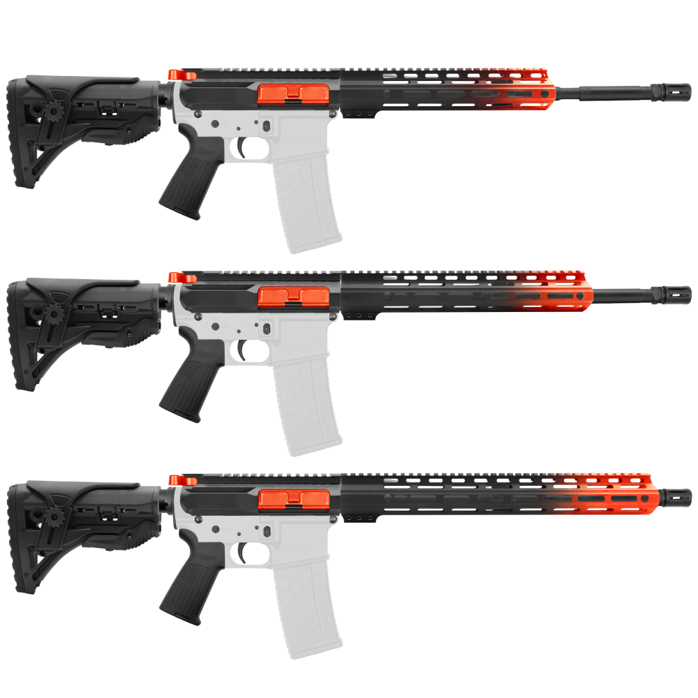 AR-15 5.56 NATO 16" CARBINE KIT WITH M-LOK HANDGUARD LENGTH OPTION - CERAKO GRADIENT HUNTER ORANGE - V2