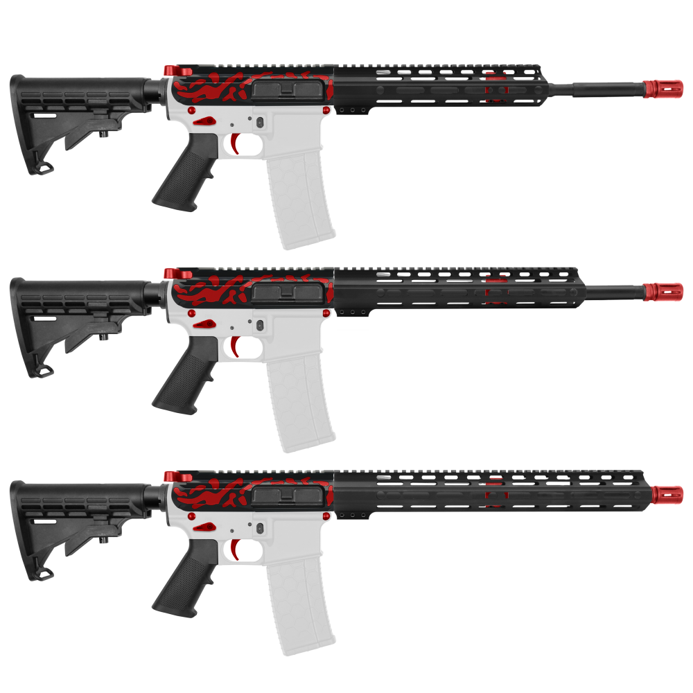 AR-15 5.56 NATO 16" CARBINE KIT WITH M-LOK HANDGUARD LENGTH OPTION -V2 - CERAKOTE CAMO RED