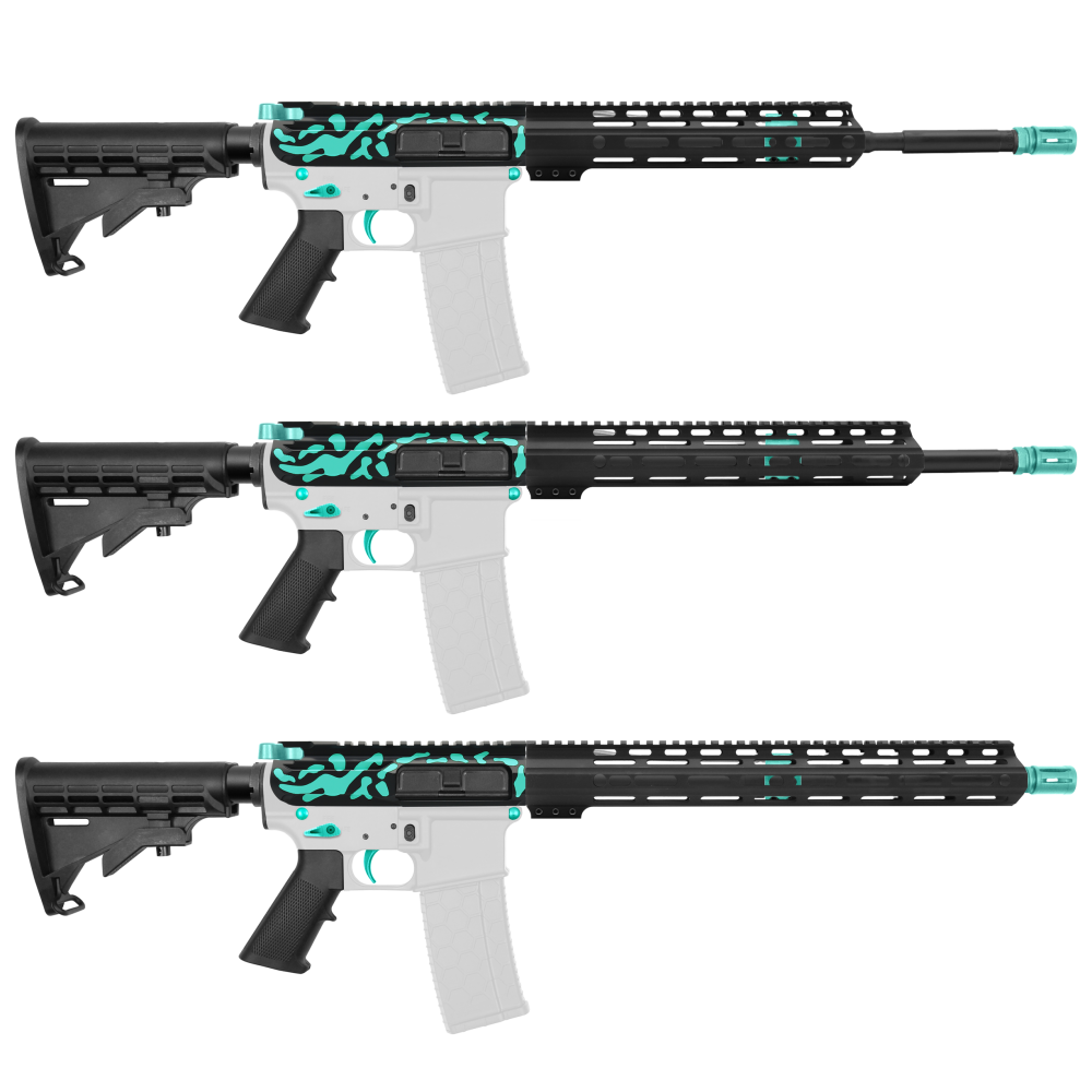 AR-15 5.56 NATO 16" CARBINE KIT WITH M-LOK HANDGUARD LENGTH OPTION -V2 - CERAKOTE CAMO RGB