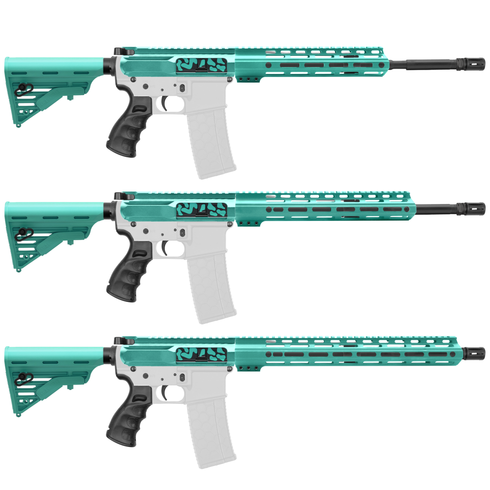 AR-15 5.56 NATO 16" CARBINE KIT WITH M-LOK HANDGUARD LENGTH OPTION - CERAKOTE CAMO RGB