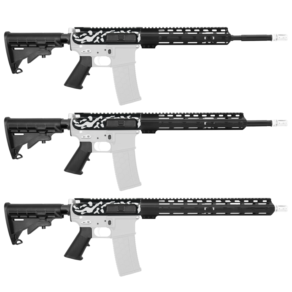 AR-15 5.56 NATO 16" CARBINE KIT WITH M-LOK HANDGUARD LENGTH OPTION -V2 - CERAKOTE CAMO WHI