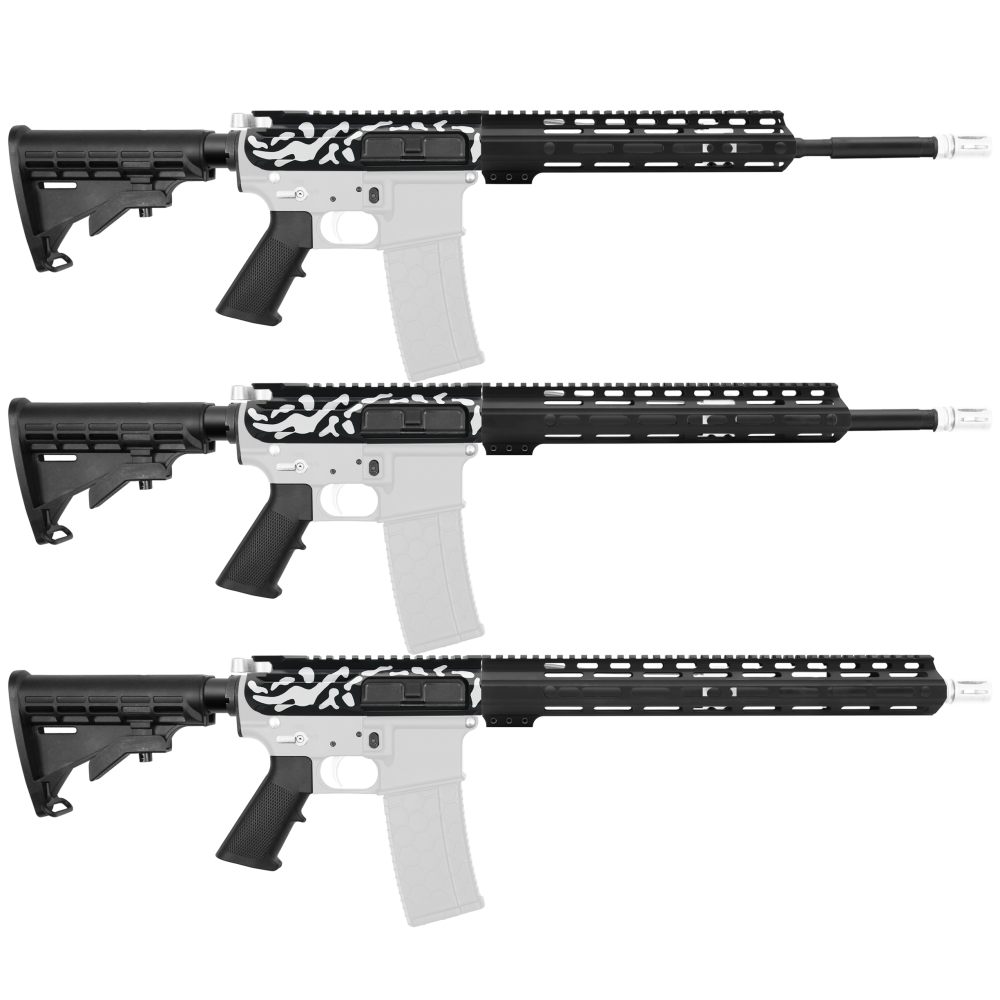 AR-15 5.56 NATO 16" CARBINE KIT WITH M-LOK HANDGUARD LENGTH OPTION -V2 - CERAKOTE CAMO WHI