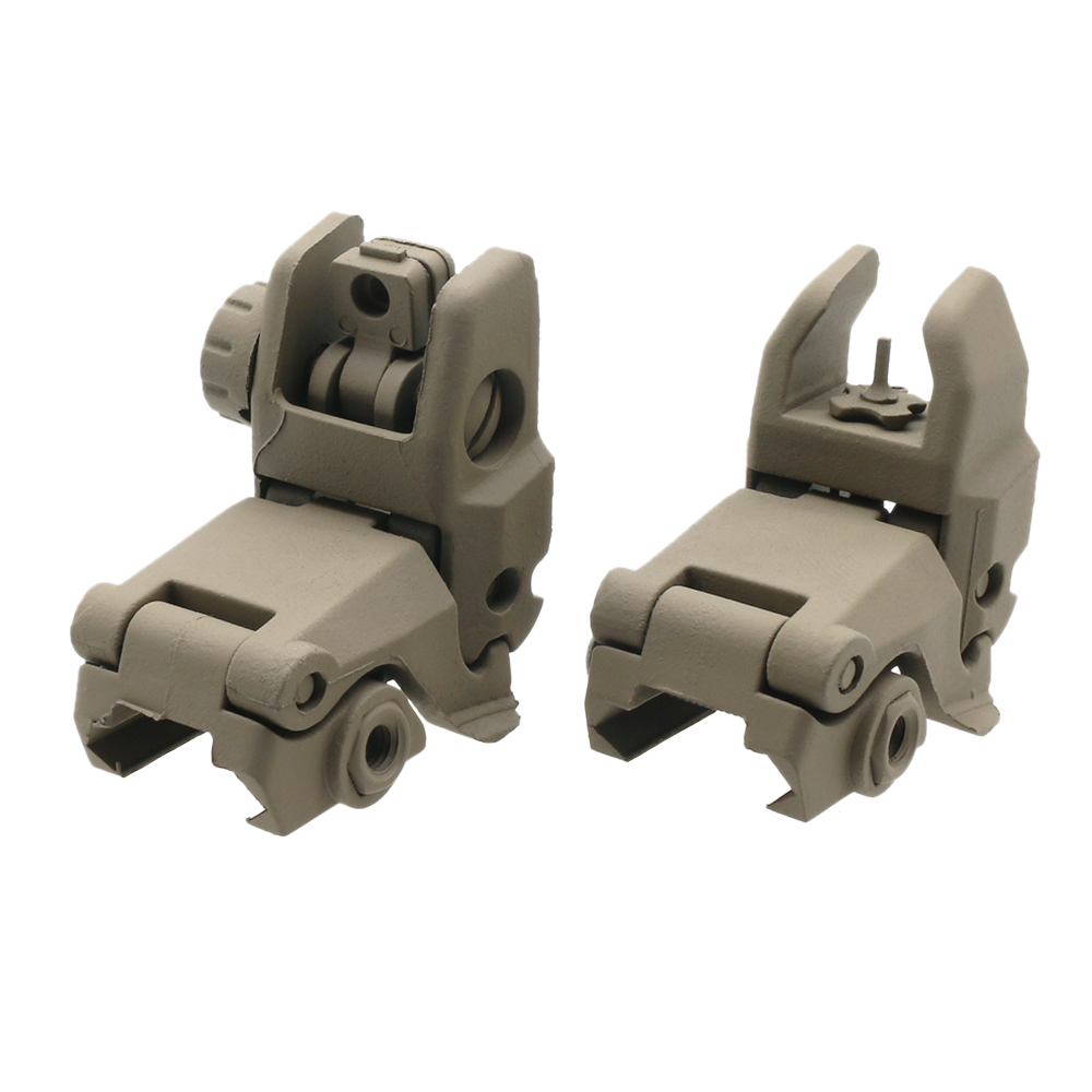 Polymer Front and Rear Sight -Spring Loaded- Cerakote FDE