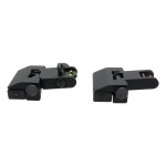 Fiber Optics Flip Up Front & Rear Sights with Red and Green Dots