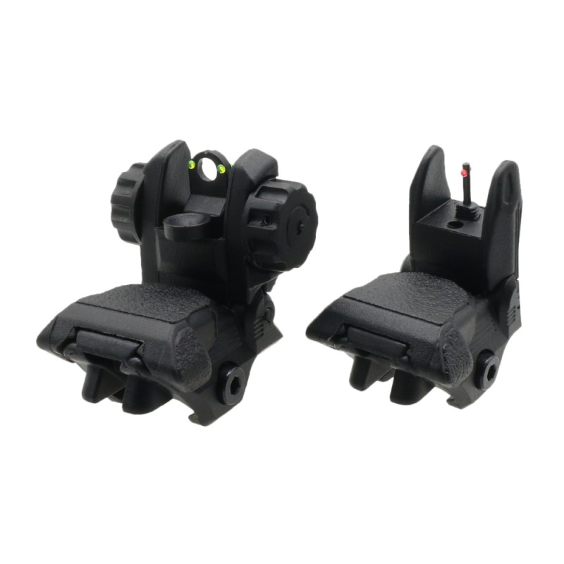 Tactical Polymer Flip up Front and Rear Sight