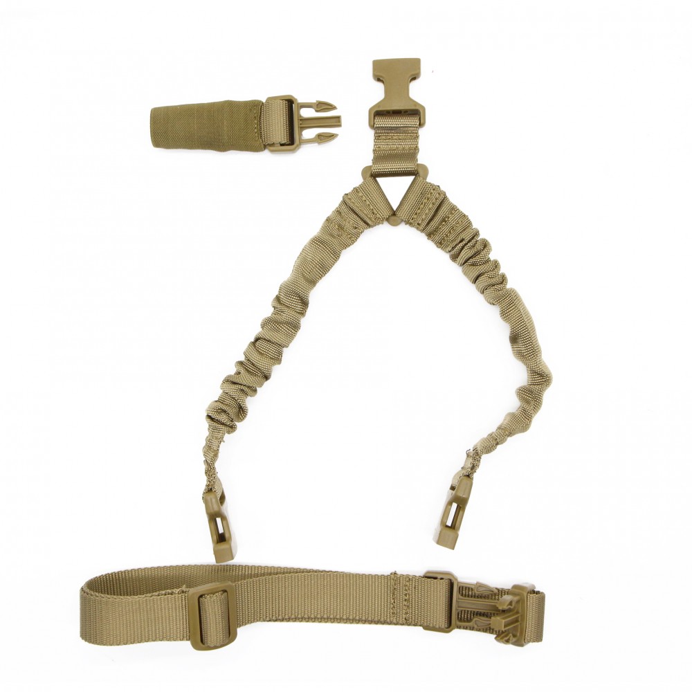 Rifle Bungee Sling W/ Single-Point Tactical HK Style 
