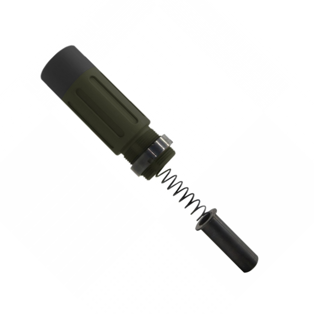 CERAKOTE OD GREEN | AR-15 Complete Compact Buffer Tube 3.5''-V2| BLACK CAP 