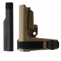 SB Tactical SBA3 Pistol Stabilizing Brace (USA) + Buffer Tube - FDE