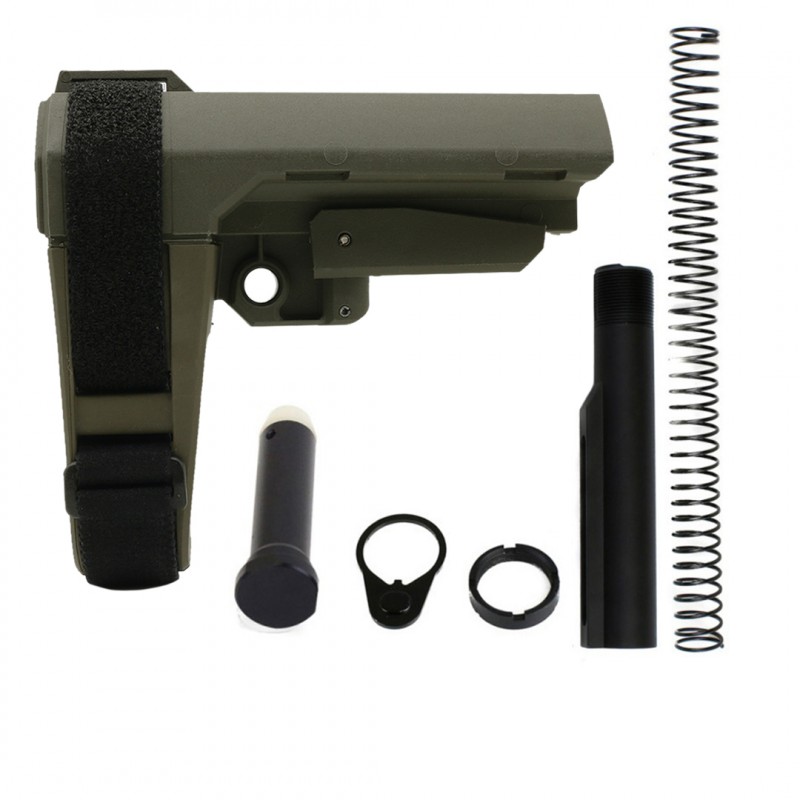 AR-15 SB Tactical SBA3 Pistol Buffer Tube Kit - ODG - CALIBER OPTION