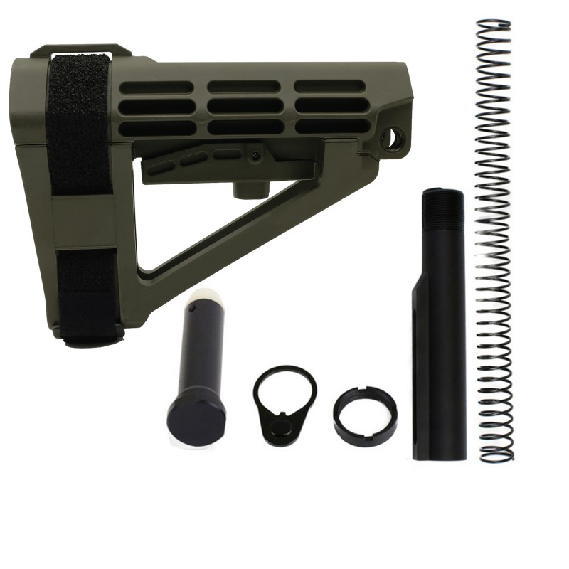 AR-15 SB Tactical SBA4 Pistol Buffer Tube Kit - ODG - CALIBER OPTION